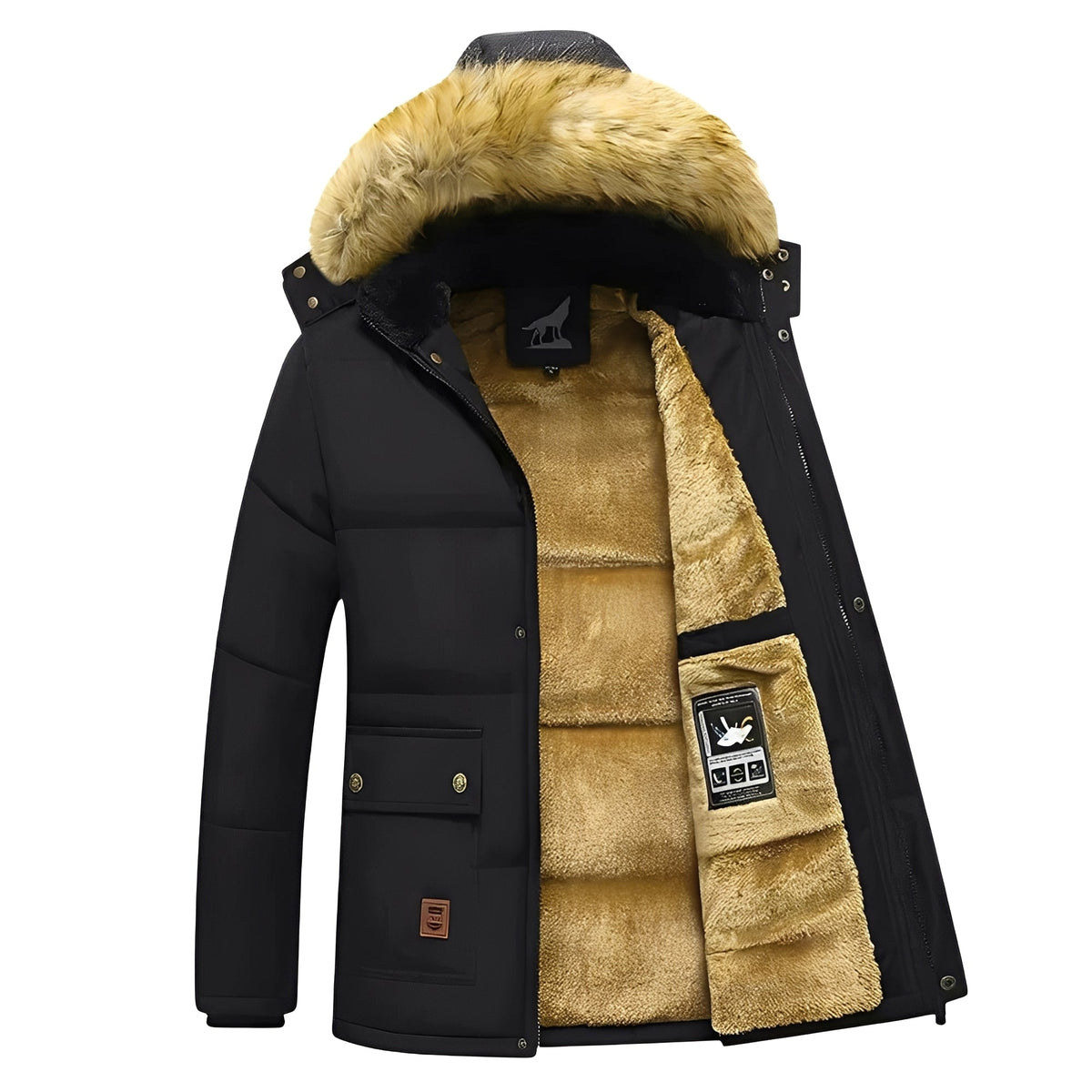 Crispian - Kuschelige Jacke mit Kapuze
