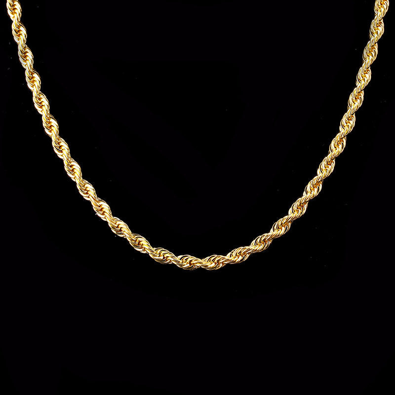 Isla – Collier aus welligem Kettendesign mit gedrehtem Effekt