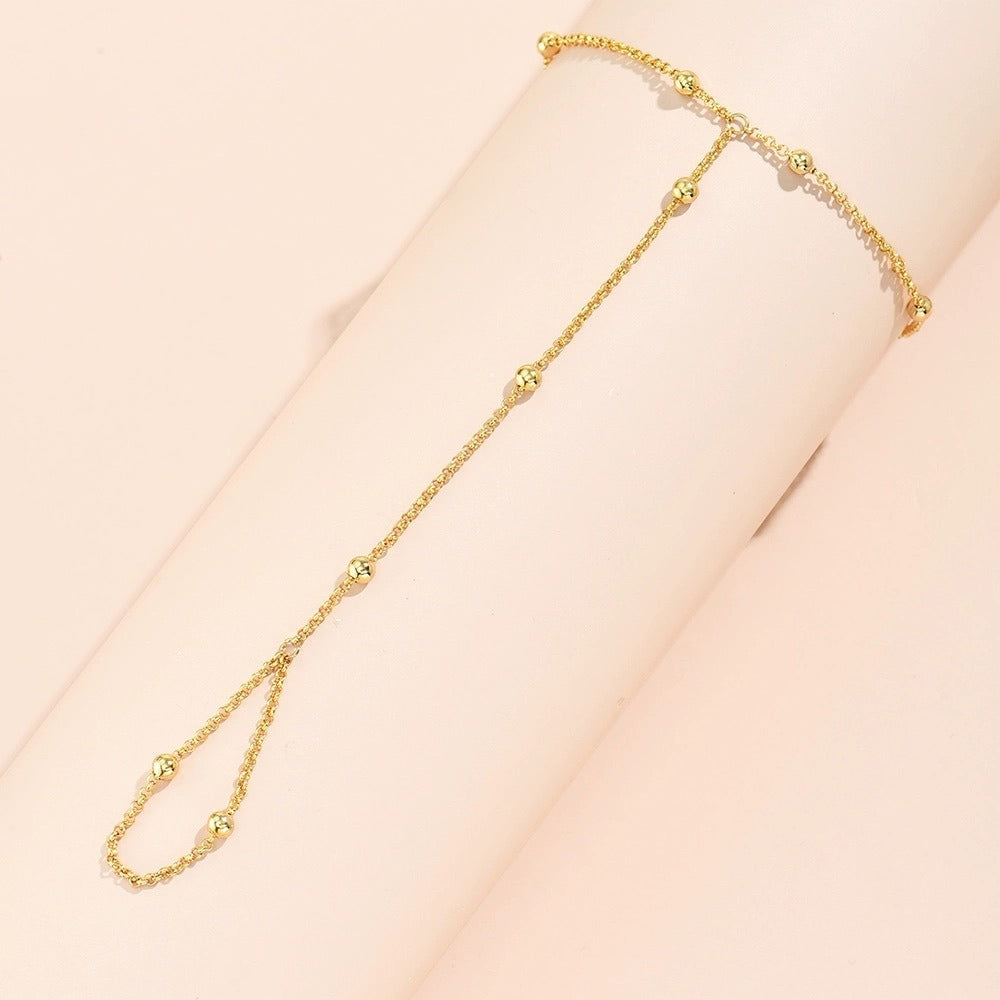 Lisa – Pulsera Kette aus Perlen und Handschuhen