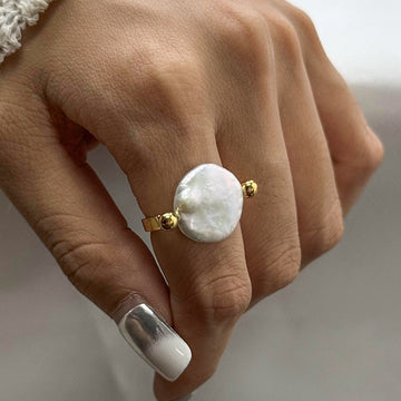 Sabby – Wende-Ring mit barocker Perle