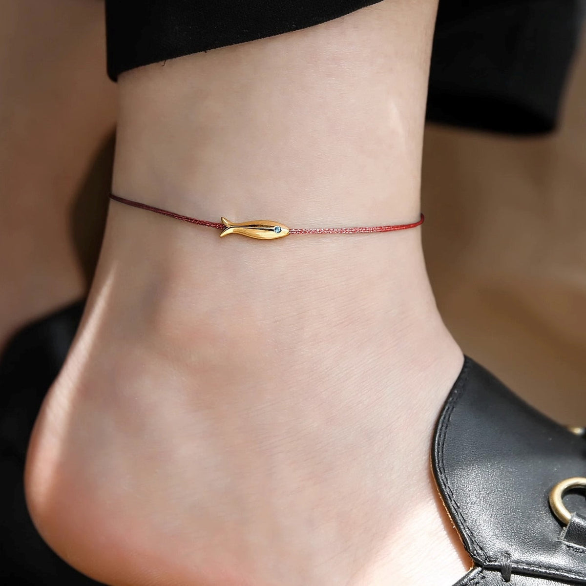 Solara – Fußkettchen mit feinem Glanz