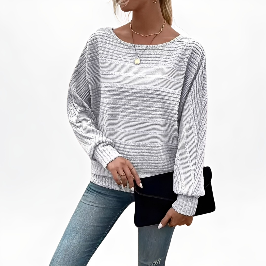 Eleanore - Bequemer gestreifter Pullover