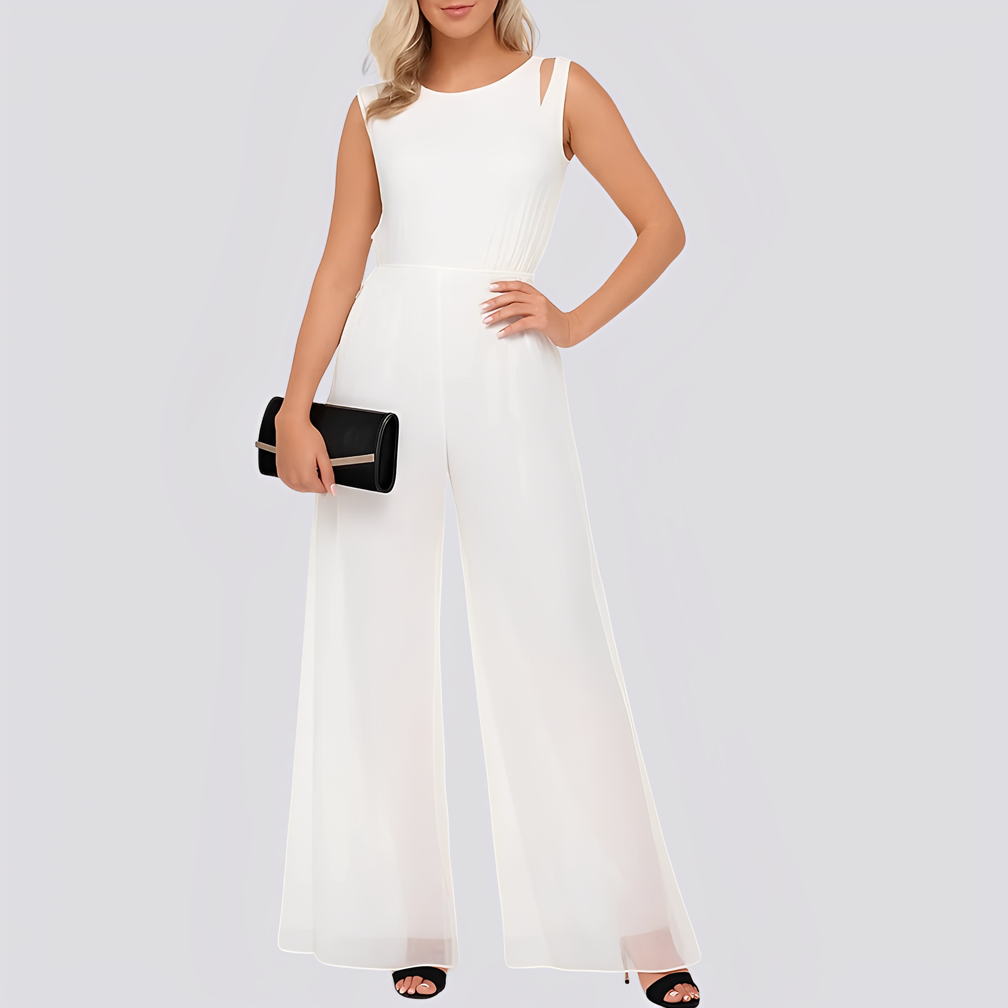 Cassie - Stilvoller ärmelloser Damen-Jumpsuit