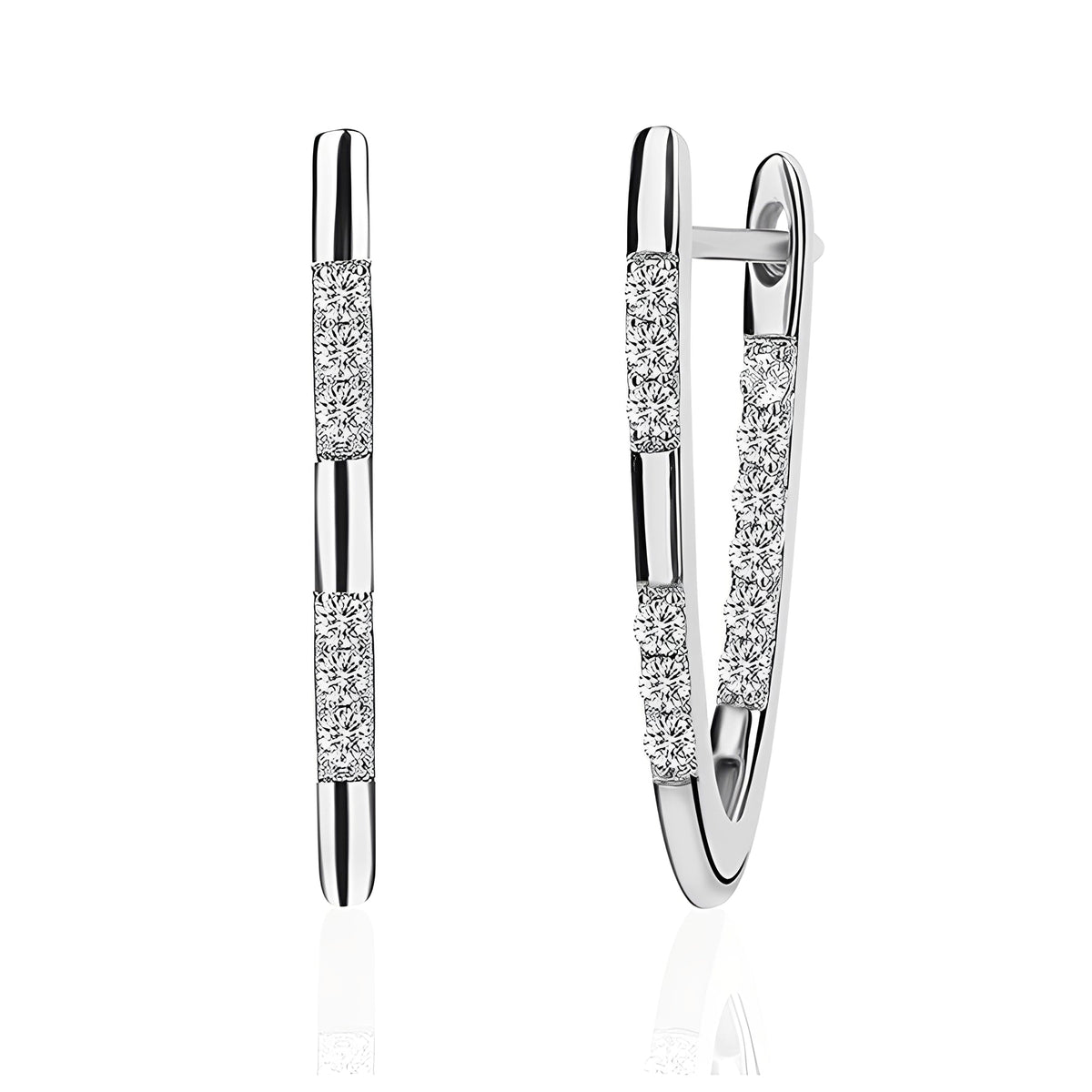 Cleah – Elegante Ohrringe aus goldfarbener Zirkonia