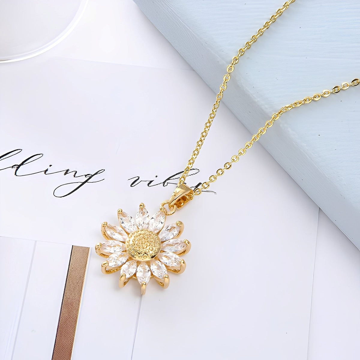 Elina – Goldenes Set aus 18 K auf Kupfer