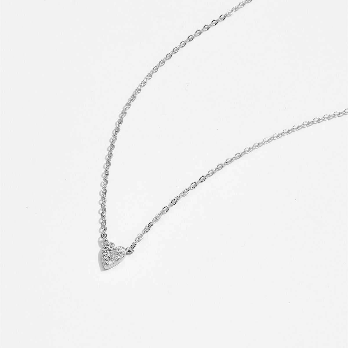 Juliet – Halskette Herz aus 925 Sterling Silber mit Diamant