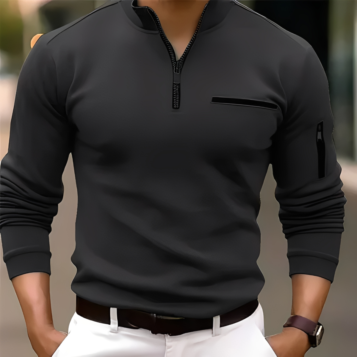 Marco - Stilvoller Zipper-Pullover