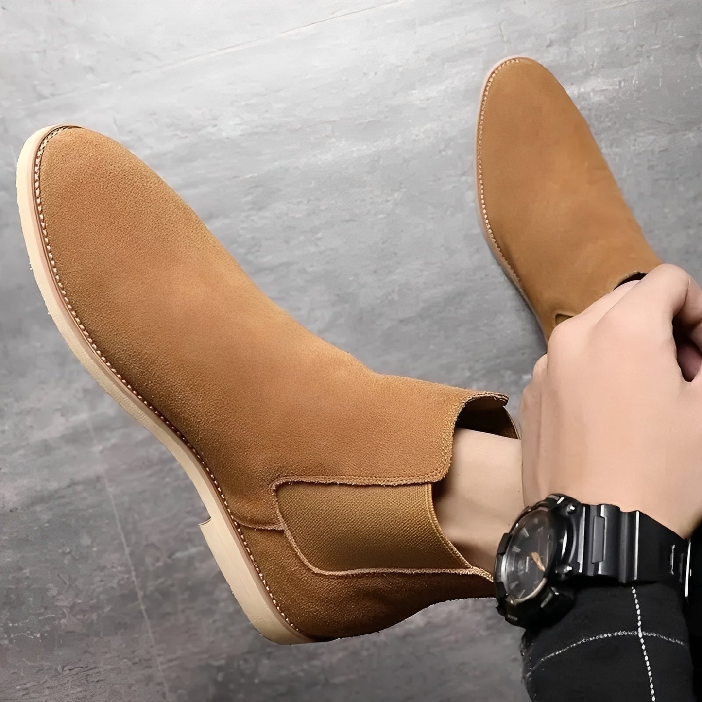 Willard - Modische Chelsea-Stiefel aus Wildleder für Herren