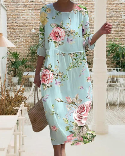 Miranda - Edle Blumenkleider mit Bauchbedeckung