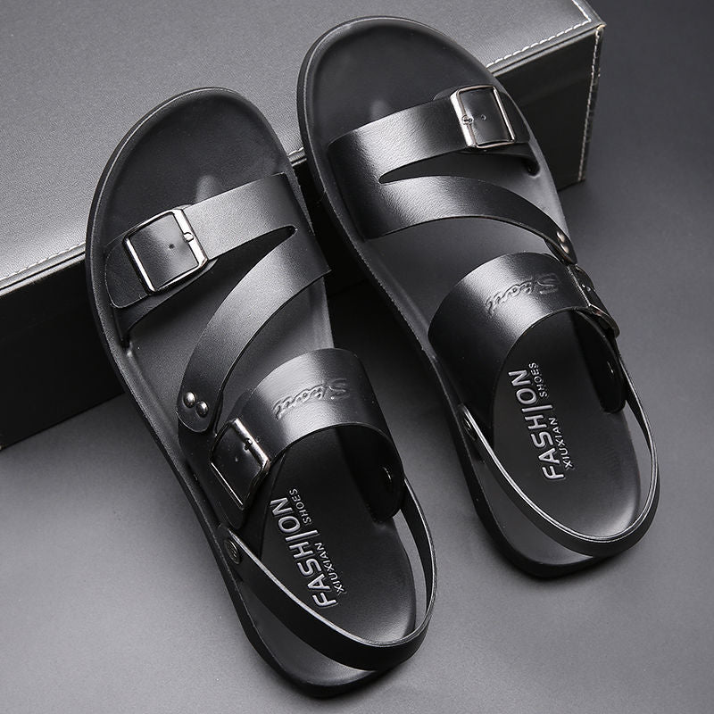 Nathan – Klassische Ledersandalen mit Schnalle