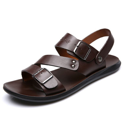 Nathan – Klassische Ledersandalen mit Schnalle