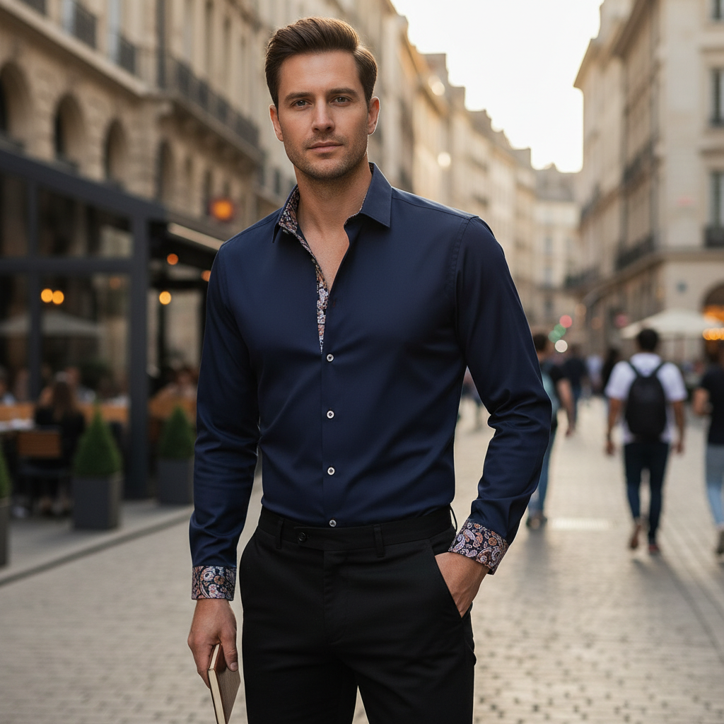 Adrien – Stilvolles Langarmhemd