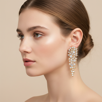 Eloise – Ohrringe mit Rhinestone ohne Durchstich