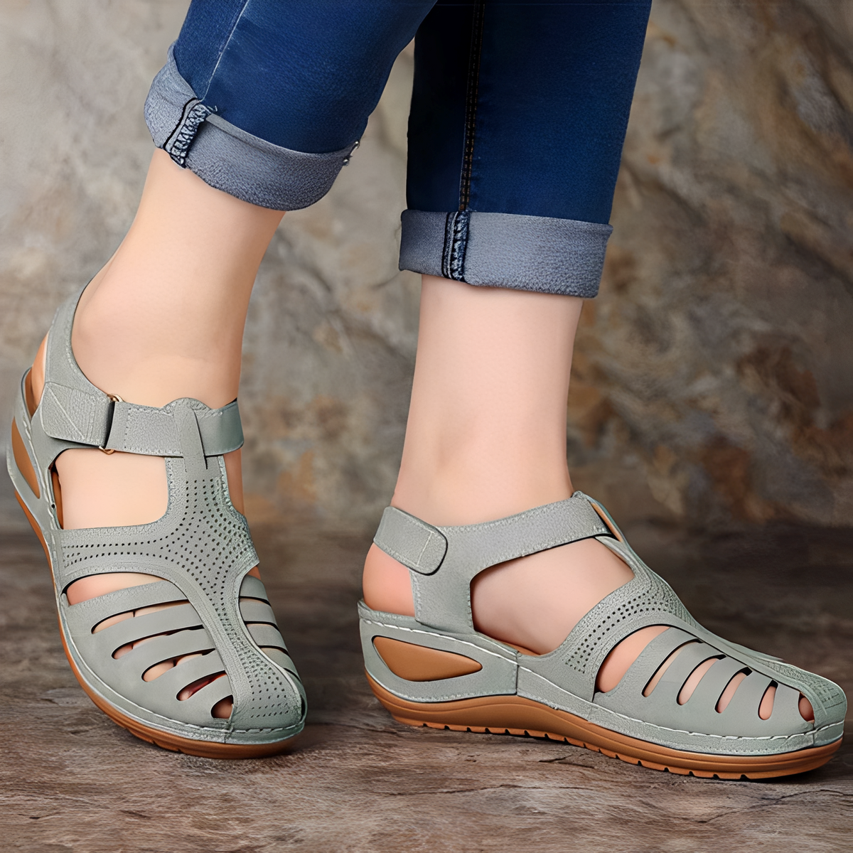 Sheena – Römische Komfortsandalen für Damen