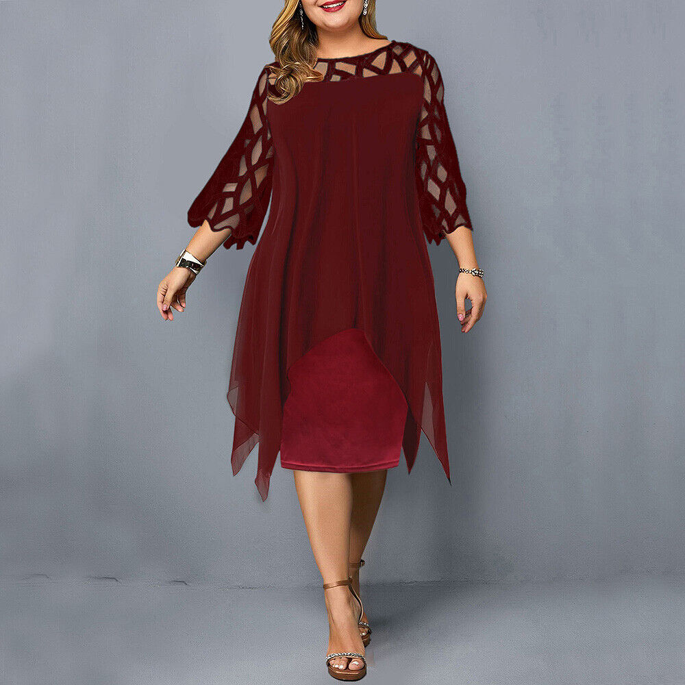 Cathryn - Schickes Midikleid für große Größen
