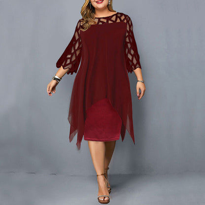 Cathryn - Stilvolles Midi-Kleid in großen Größen