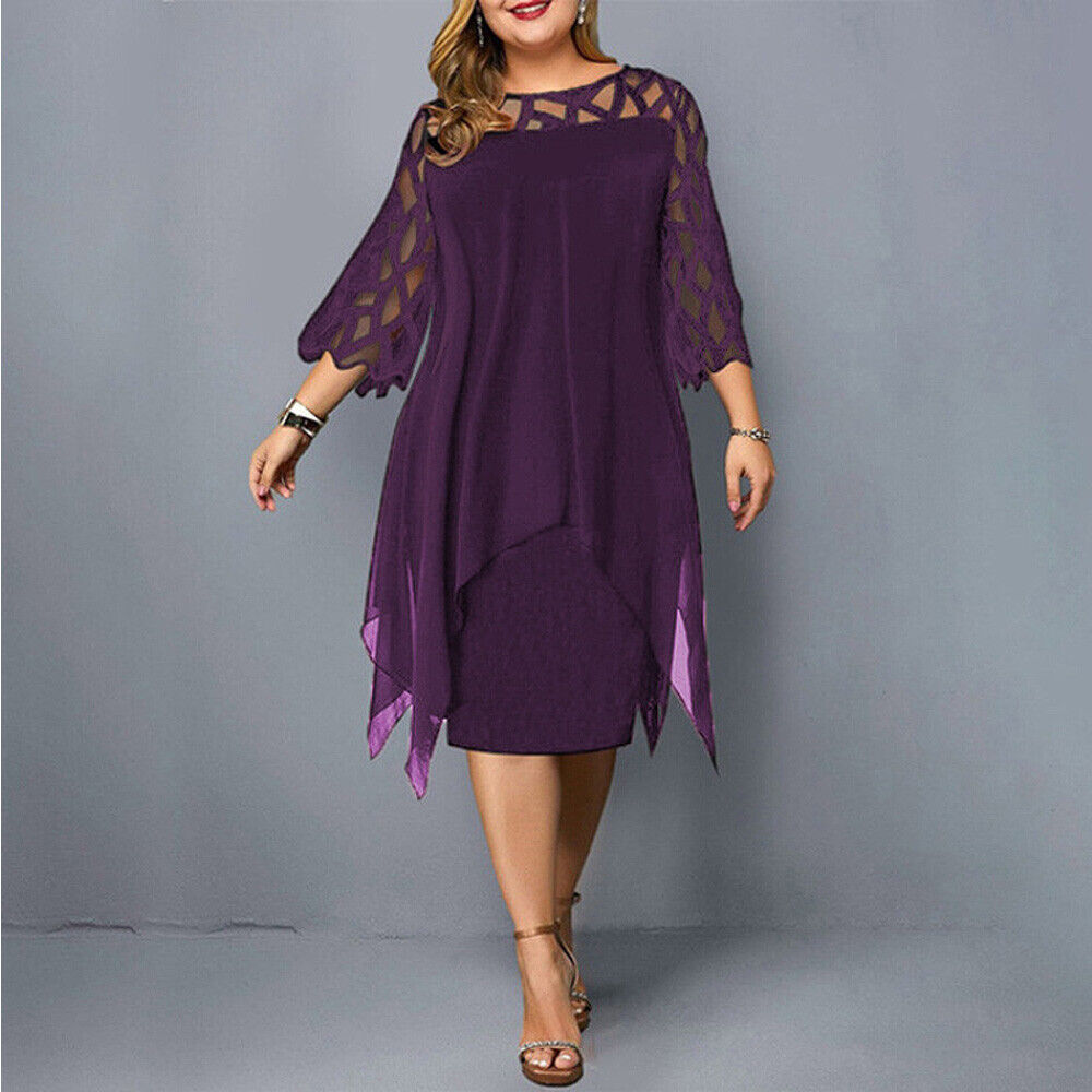 Cathryn - Schickes Midikleid für große Größen