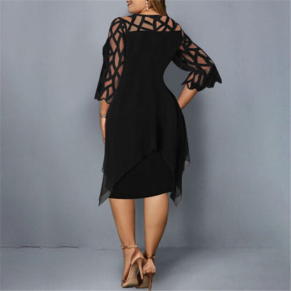 Cathryn - Stilvolles Midi-Kleid in großen Größen