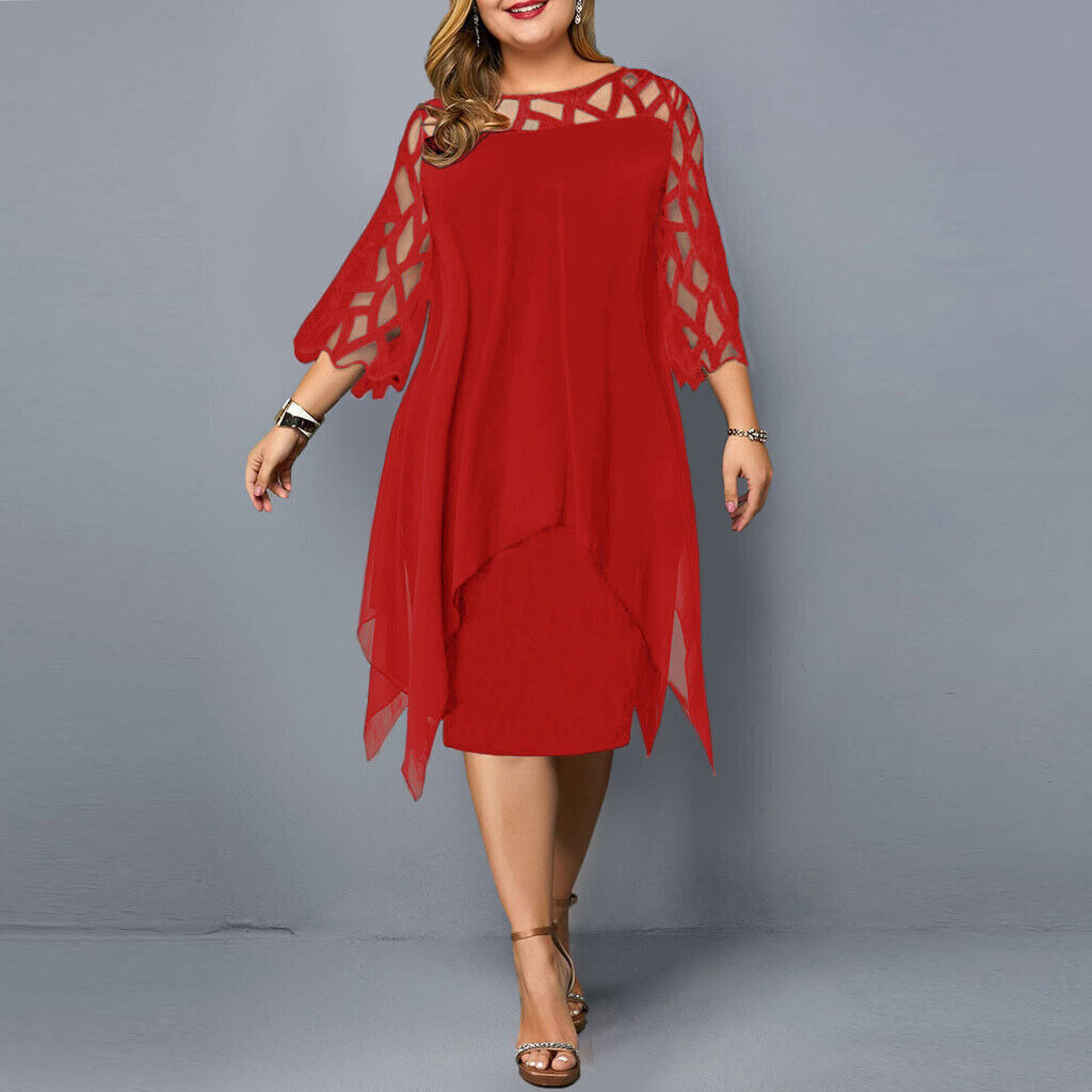 Cathryn - Schickes Midikleid für große Größen