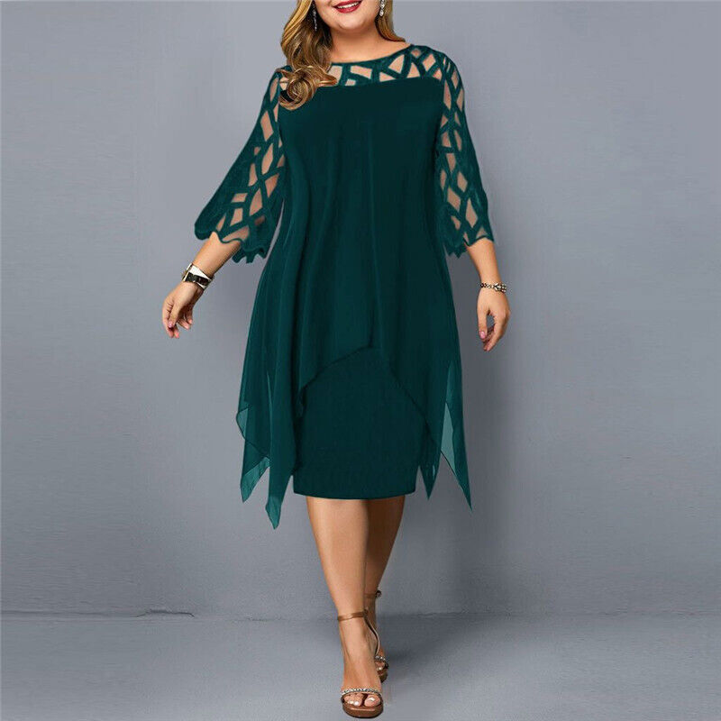 Cathryn - Schickes Midikleid für große Größen