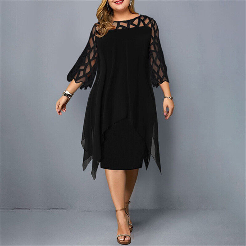 Cathryn - Schickes Midikleid für große Größen