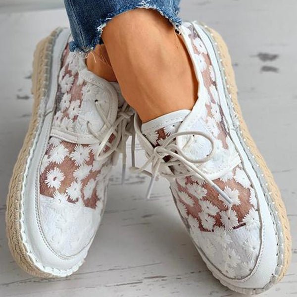 Gloria - Leichte Schuhe mit Blumenmuster