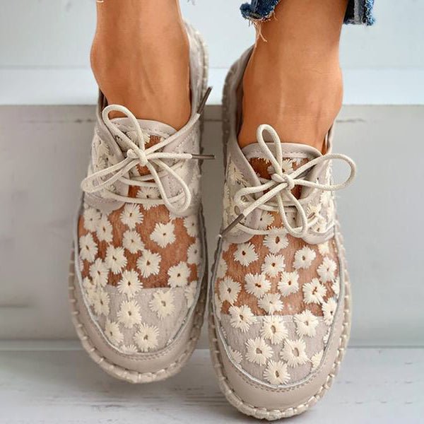 Gloria - Leichte Schuhe mit Blumenmuster