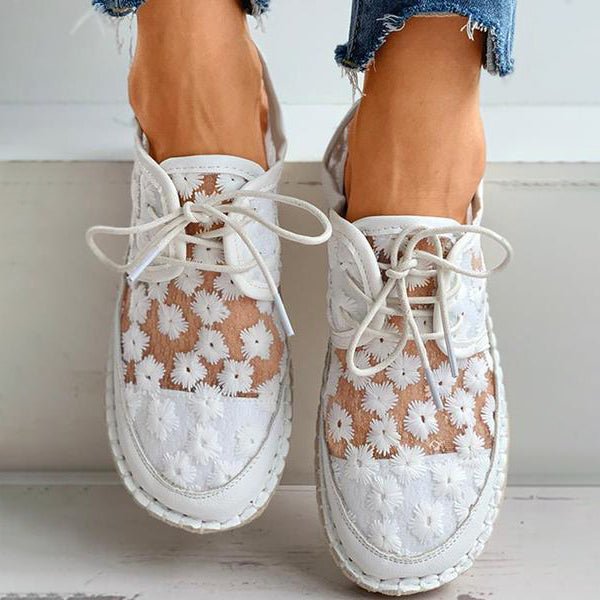 Gloria - Orthopädische leichte Schuhe mit Blumenmuster