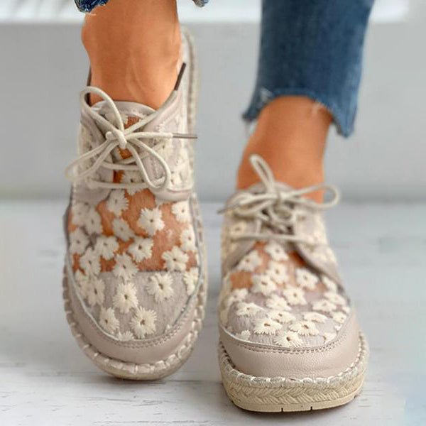 Gloria - Leichte Schuhe mit Blumenmuster