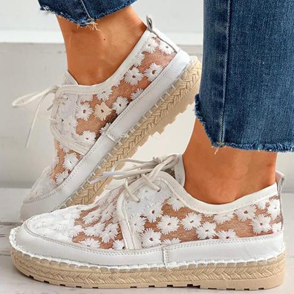 Gloria - Orthopädische leichte Schuhe mit Blumenmuster