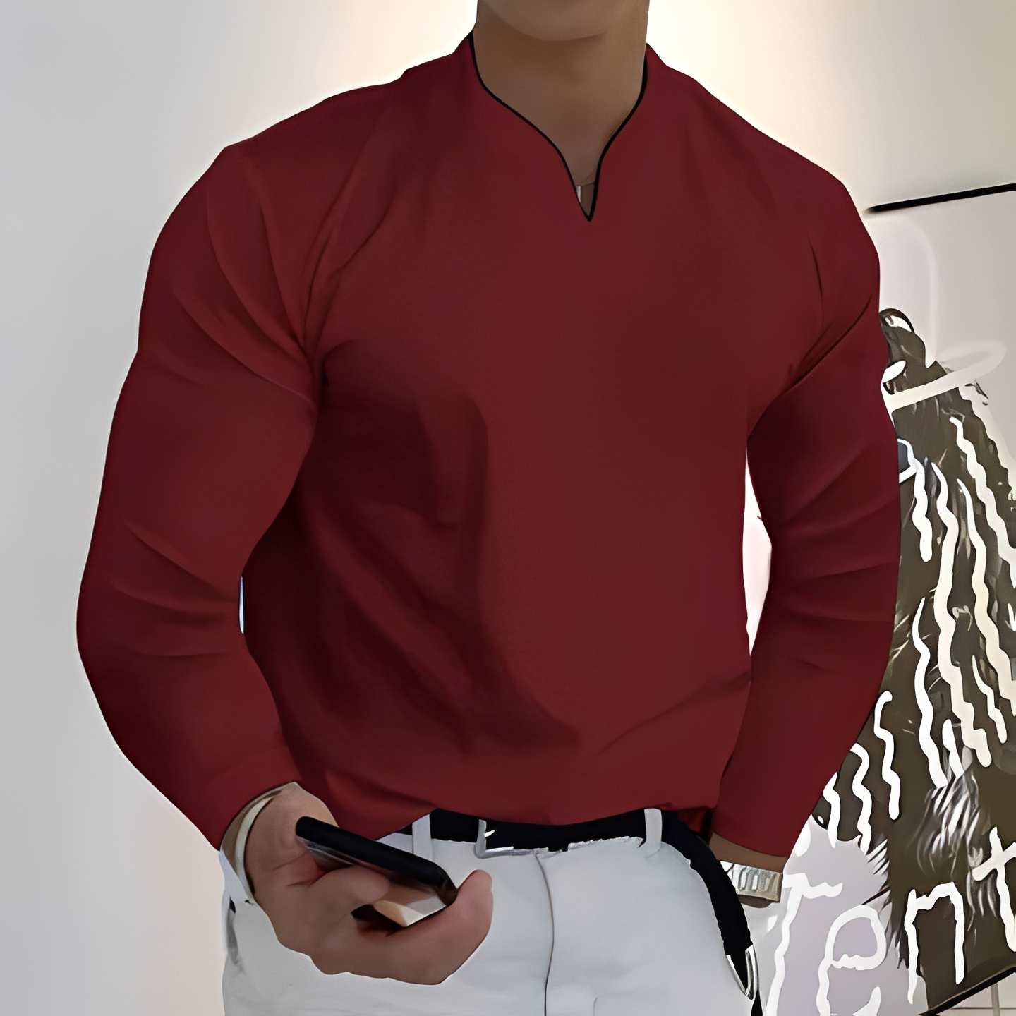 Karlo - Modernes Langarmhemd für Herren