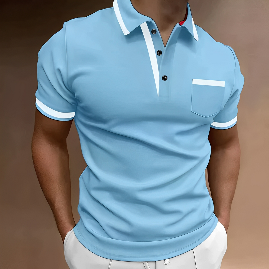 Geover - Bequemes Herren Kurzarm-Polo