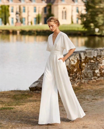 Melanie | Bequemer Overall mit weiten Beinen