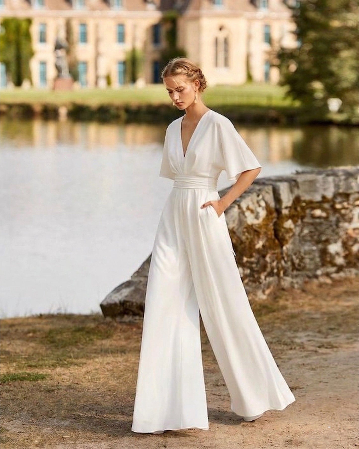 Melanie - Bequemer Overall mit weiten Beinen