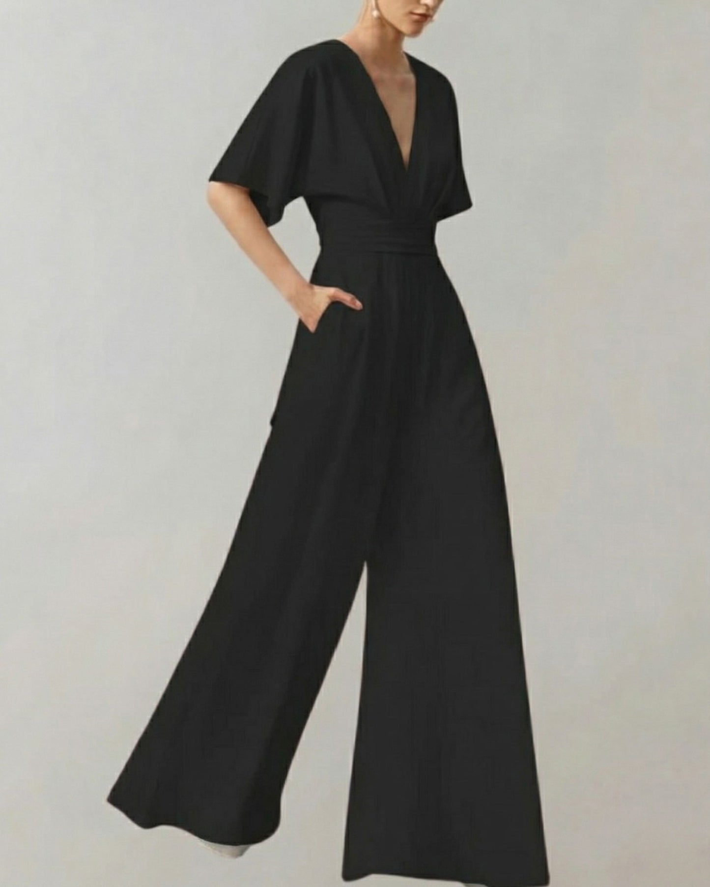 Melanie - Bequemer Overall mit weiten Beinen