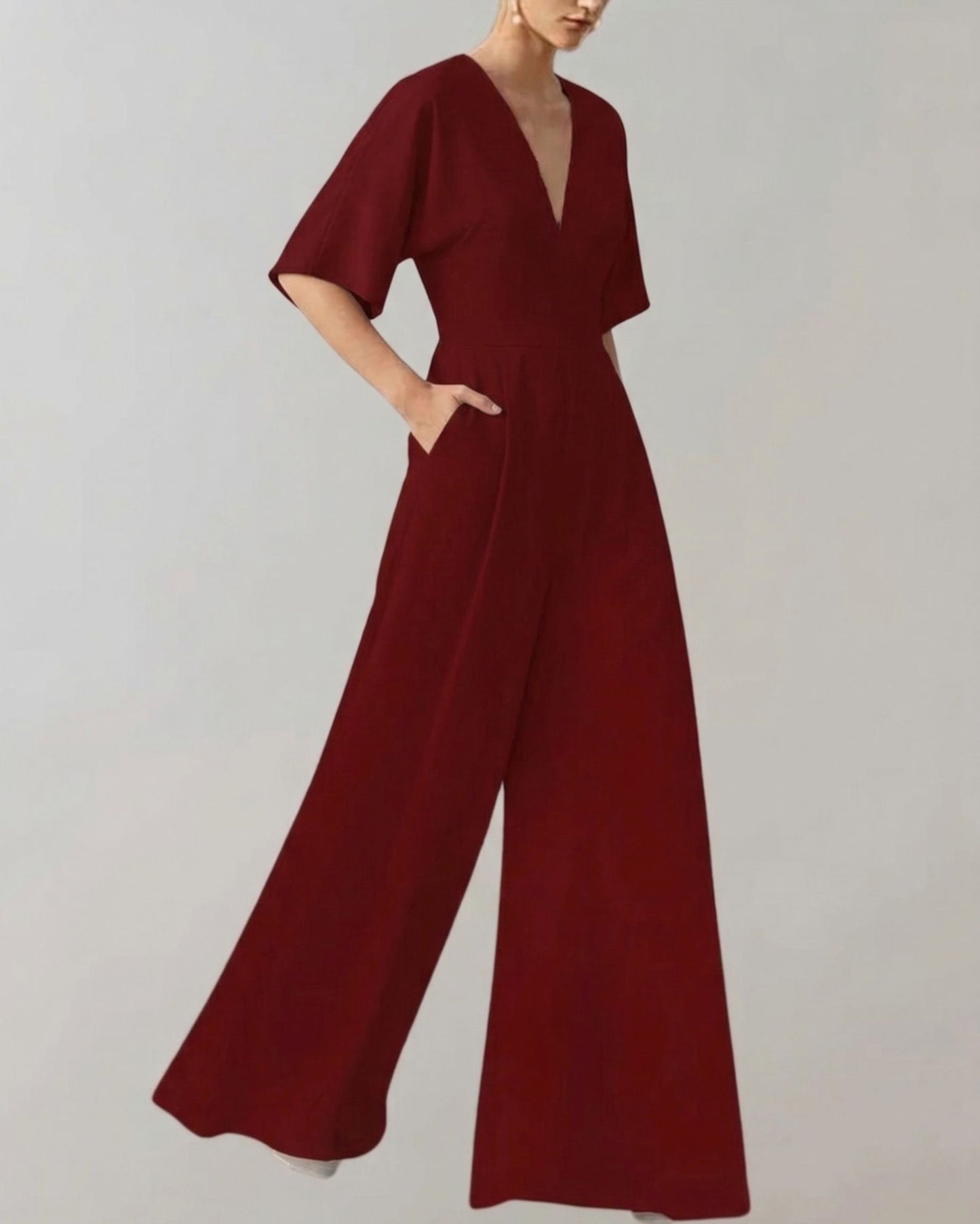 Melanie - Bequemer Overall mit weiten Beinen