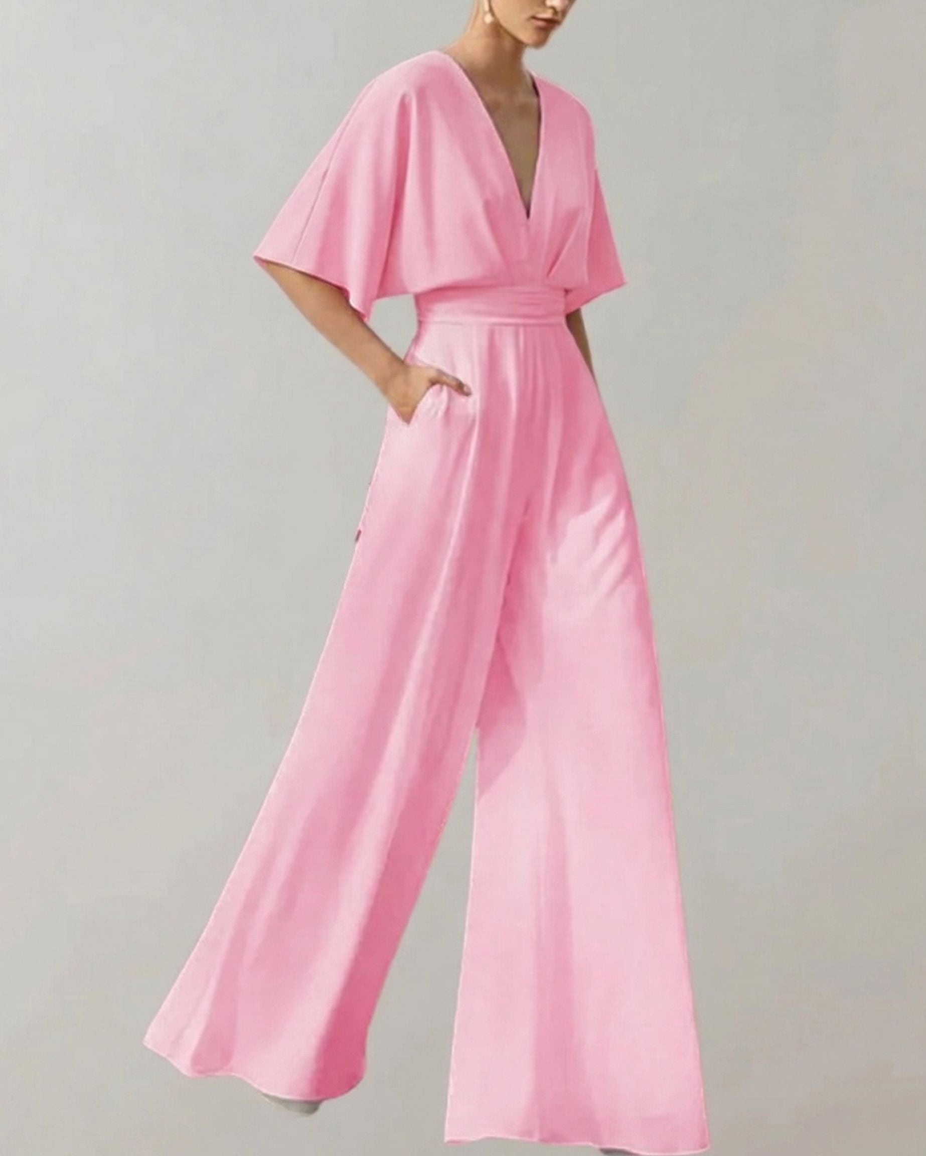 Melanie | Bequemer Overall mit weiten Beinen