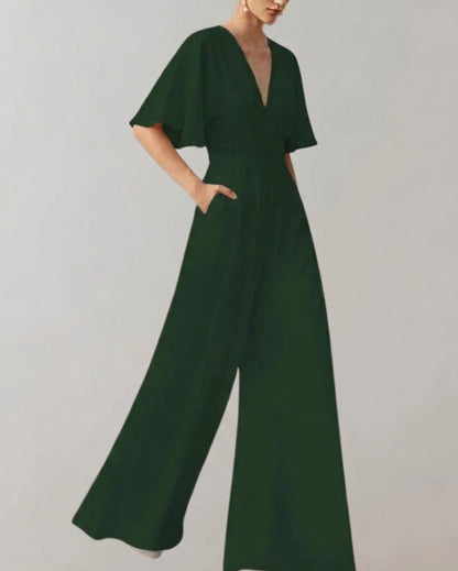 Melanie | Bequemer Overall mit weiten Beinen