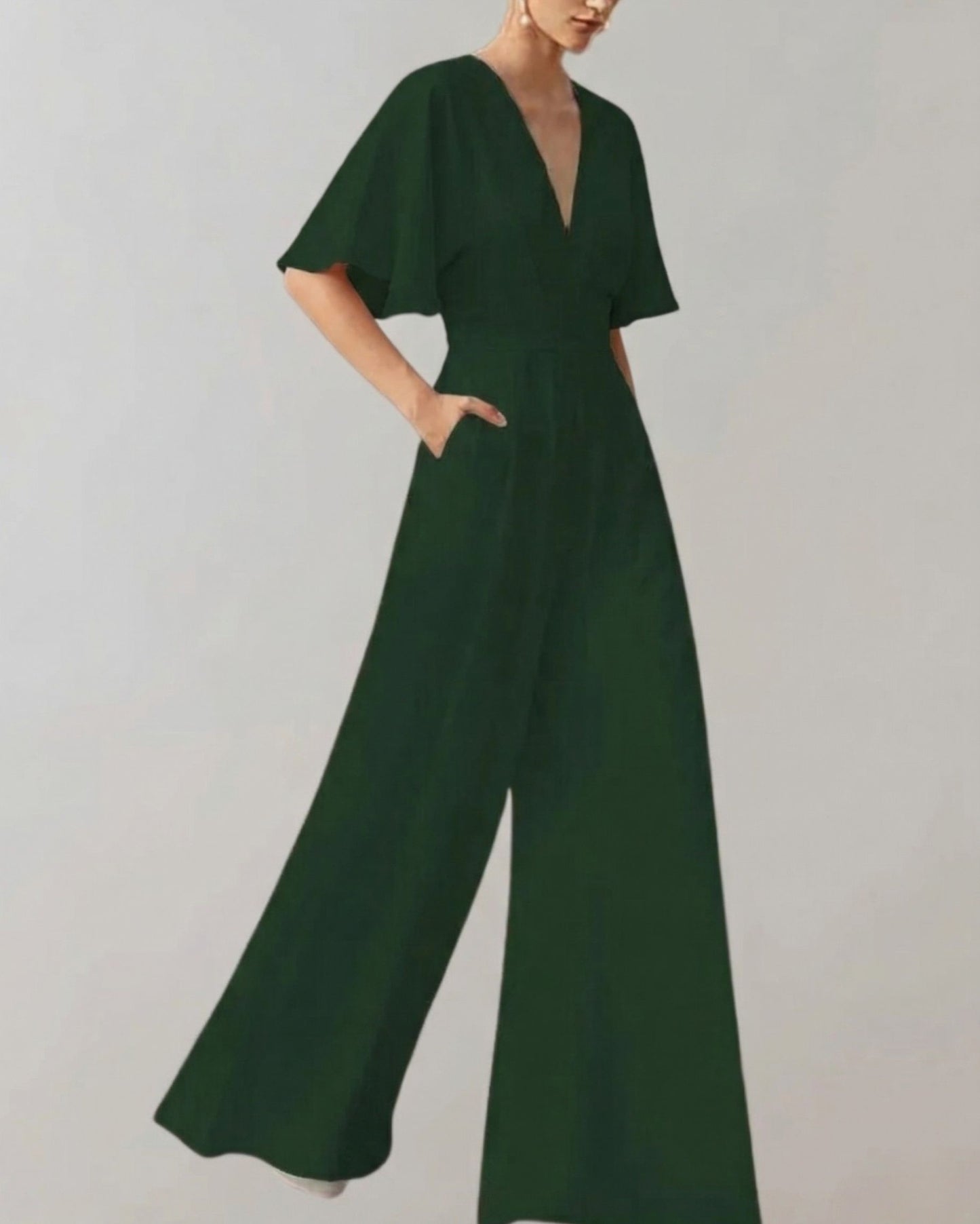 Melanie - Bequemer Overall mit weiten Beinen